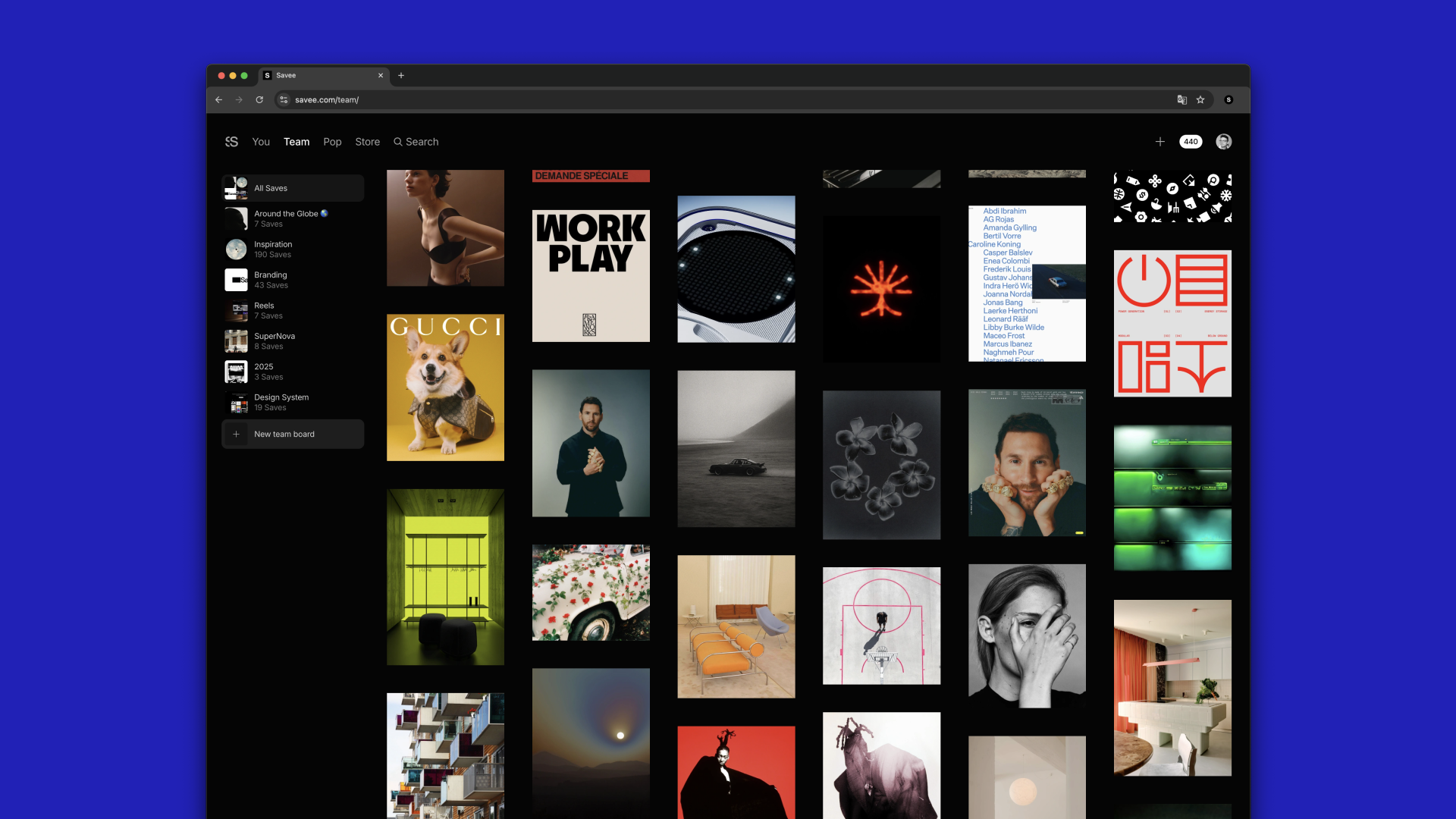 A new space for your team on Savee
